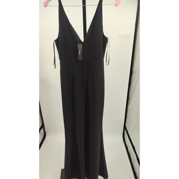 Lulus Black Basic Sleeved Dress M - Picture 2 of 2